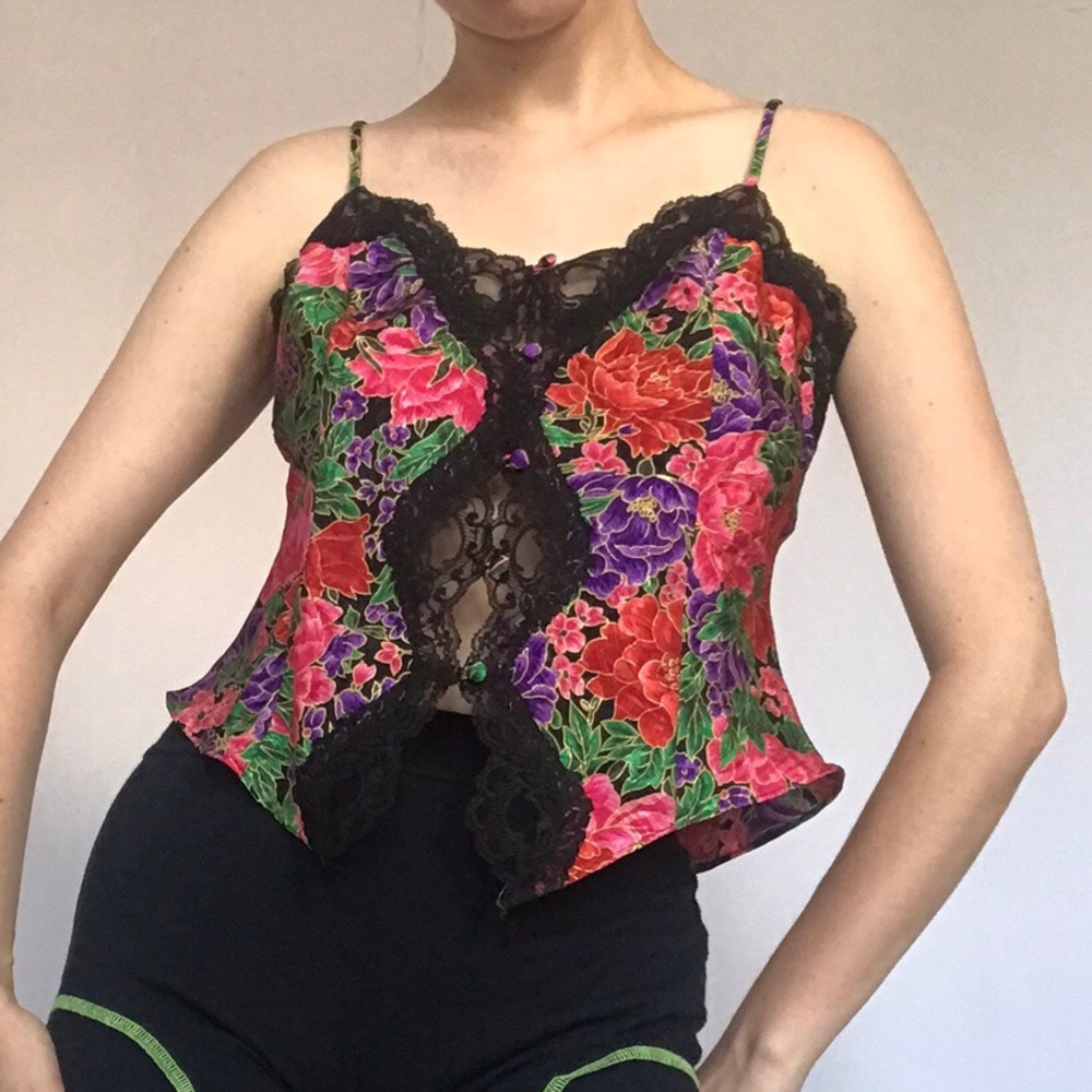 Vintage 80’s lingerie top💘♥️🖤